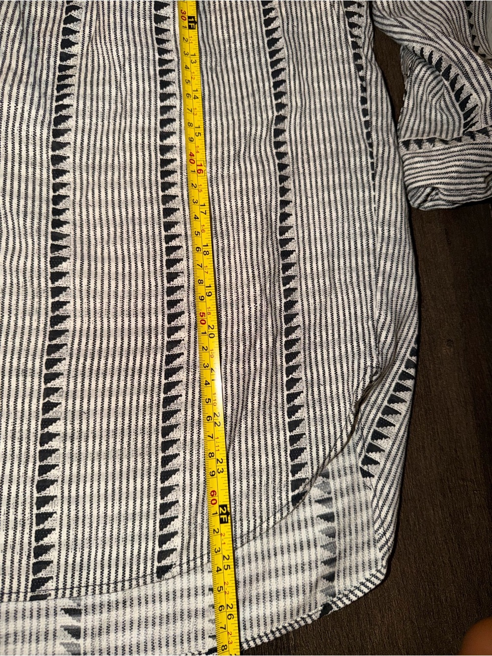 Crew Black & White Striped Ruffle Neck Long Sleeve Blouse Small - Picture 8 of 10